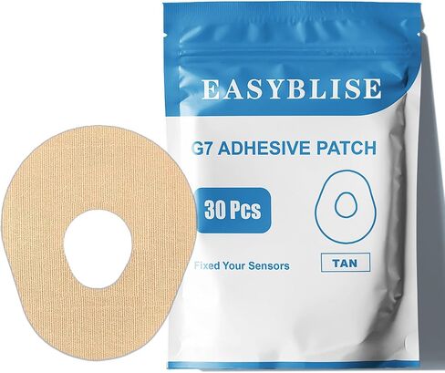 G7 Over Patches Patches-30 30 Pack Patches G7 Dates ، غطاء مستشعر مراقبة الجلوكوز المستمر (TAN) in Saudi Arabia