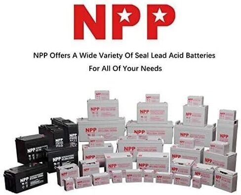NPP NPG12-150Ah(2 Pcs) 12V 150Ah Rechargeable Gel Battery with Button Style Terminals SLA Storage Deep Cycle Battery for Off Grid Solar System in Saudi Arabia