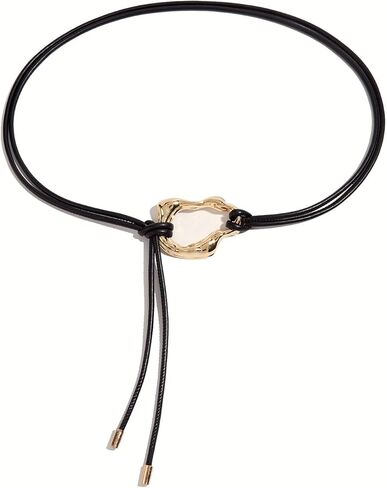 Women PU Leather Tie Belt Metal Buckle Double Strap Skinny Belts in Kuwait