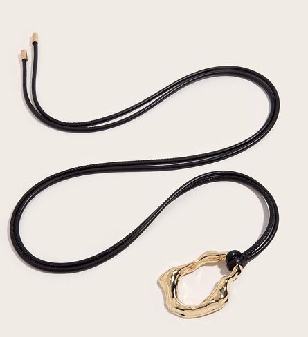 Women PU Leather Tie Belt Metal Buckle Double Strap Skinny Belts in Kuwait