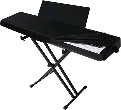 2 piano keyboard dust covers, stretchable electronic piano dust protection cover, complete set of music keyboard protection covers, suitable for various key instruments (61 button) in Saudi Arabia