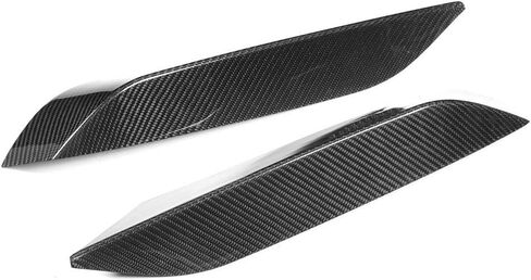 Front Bumper Cover, Carbon Fiber Front Bumper Air Vent Eyelid Covers Fit for /M4 F80 F82, Black in Saudi Arabia