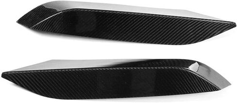 Front Bumper Cover, Carbon Fiber Front Bumper Air Vent Eyelid Covers Fit for /M4 F80 F82, Black in Saudi Arabia