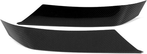 Front Bumper Cover, Carbon Fiber Front Bumper Air Vent Eyelid Covers Fit for /M4 F80 F82, Black in Saudi Arabia