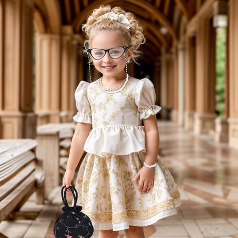 5 Pcs Old Lady Costume Set Grandma Granny Glasses Eyeglasses Chain Pearl Necklace Bracelet for Women Granny Halloween Costume in Kuwait