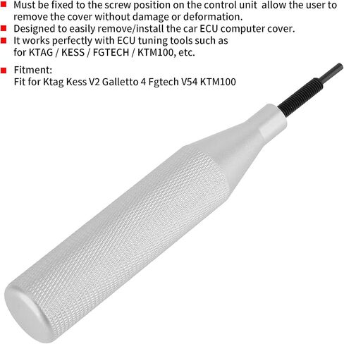 Car Cover Cover Open Tool ، Car Ecu Cover Cover Cover Adext Tool Fit for KTAG/KESS V2 GALLETTO 4/FGTECH V54 (SILVER) in Kuwait