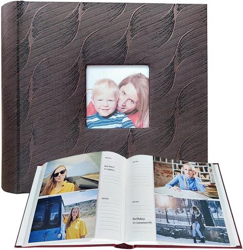 Photo Albums 4x6 Pictures with Writing Space 200 Photos with Slip in Pockets Memory Book for Family Wedding Keepsake Book for Anniversary Travel Dog (Blue) in Saudi Arabia