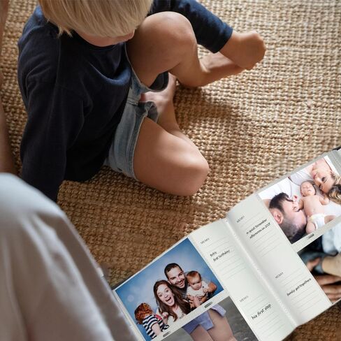 Photo Albums 4x6 Pictures with Writing Space 200 Photos with Slip in Pockets Memory Book for Family Wedding Keepsake Book for Anniversary Travel Dog (Blue) in Saudi Arabia