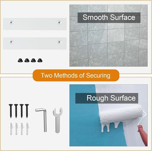 Foldable Wall Mounted Shelves, 2-Tier Wall Shelf for Kitchen, Bathroom, Laundry, Garage, Office, Basement organiziation(12.8inch Depth*10.2inch Width*14.5inch Height) in Saudi Arabia