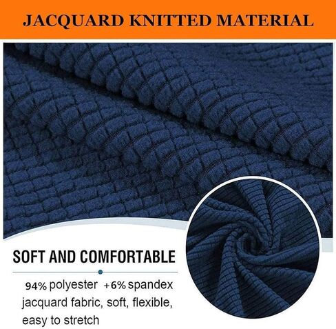 Stretch Sofa Back T-Cushion Slipcover Soft Polar Fleece Sofa Backrest Covers Non-Slip Couch Back Cushion Covers for Living Room (Color : Navy Blue, Size : Left+Right) in Saudi Arabia