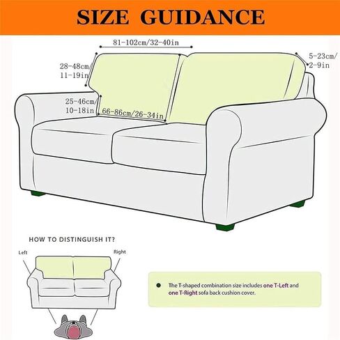 Stretch Sofa Back T-Cushion Slipcover Soft Polar Fleece Sofa Backrest Covers Non-Slip Couch Back Cushion Covers for Living Room (Color : Navy Blue, Size : Left+Right) in Saudi Arabia