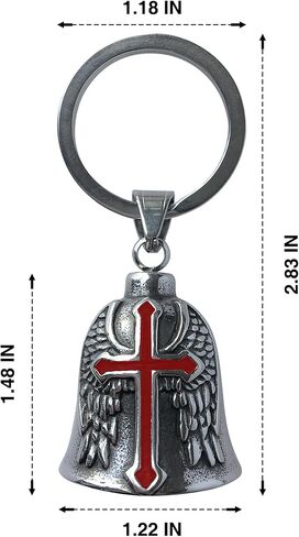 Guardian bell motorcycle，biker keychain biker bells guardian angel for men，motorcycle cross bell，motorcycle wing bell,motorcycle bells for bikers,the bikers lucky charm,bike bells for adults for him in Saudi Arabia