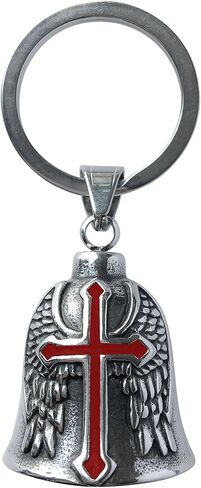 Guardian bell motorcycle，biker keychain biker bells guardian angel for men，motorcycle cross bell，motorcycle wing bell,motorcycle bells for bikers,the bikers lucky charm,bike bells for adults for him in Saudi Arabia