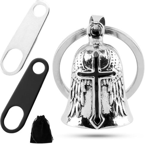 Motorcycle Bells for Bikers Guardians Angel Gremlin Bells, Good Luck Bells & Keyring Drive Safe Pendant in Saudi Arabia