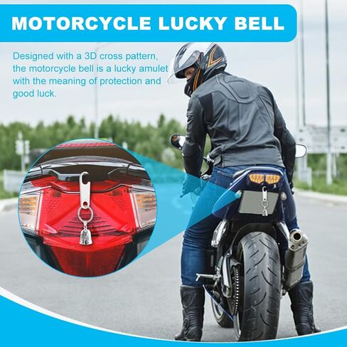 Motorcycle Bells for Bikers Guardians Angel Gremlin Bells, Good Luck Bells & Keyring Drive Safe Pendant in Saudi Arabia