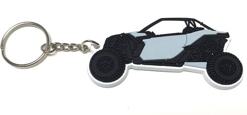 UTVDistribution Can Am Maverick X3 Custom Design Keychain (Gray) in Saudi Arabia