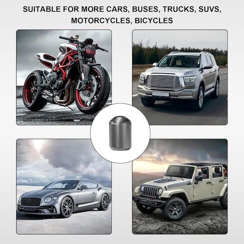 4PCS Car Tire Valve Stem Caps, Aluminum Air Valve Cap Dustproof Wheel Valve Cover, Corrosion Resistant Universal Tyre Stem Cover Airtight Cap for Car Bicycle Motorcycle Truck (Gray) in Saudi Arabia