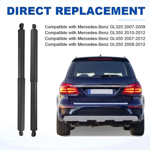 JDMON Rear Left and Right Tailgate Liftgate Power Lift Support Struts Compatible with Mercedes-Benz GL320 2007-2009, GL350 2010-2012, GL450 2007-2012, GL550 2008-2012, Replace 1647400645, 2PC in Saudi Arabia