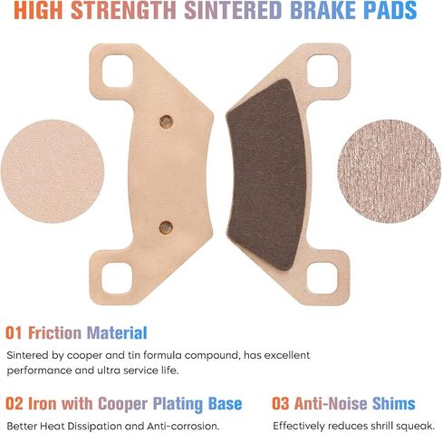 Youxmoto Brake Pads Sintered Fit for ARCTIC CAT 250 300 350 4x4 Auto 400 Core 425i 450i/ 550 TRV/ 650/ Prowler HDX 700, Front and Rear Brake Pads Fit for KYMCO MXU450i, fits 1436-420, 2502-578 in Saudi Arabia