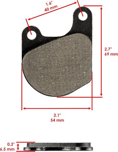 Caltric Front Brake Pads Compatible with Harley Davidson Fxe Fxs 1200 1978 Low Rider 1979 1980 Front Pads in Saudi Arabia