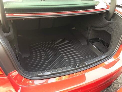 Cargo Liner - Trunk Mat for BMW 3-Series F30 M3 F80 Sedan 2012-2018 – Weather-Resistant Trunk Mats for Cars with Raised Lip – Non-Slip Car Trunk Mat Rubber – Laser Pre-Cut Design in Saudi Arabia