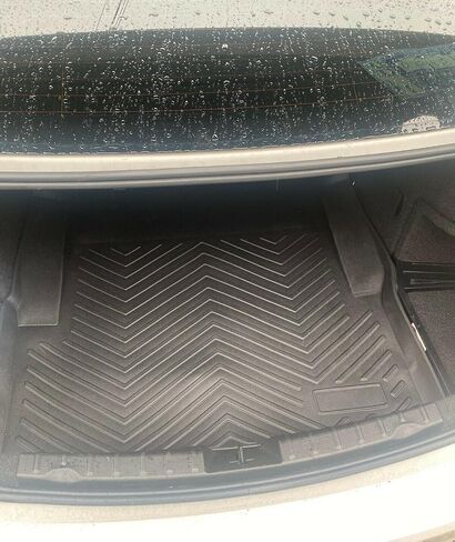 Cargo Liner - Trunk Mat for BMW 3-Series F30 M3 F80 Sedan 2012-2018 – Weather-Resistant Trunk Mats for Cars with Raised Lip – Non-Slip Car Trunk Mat Rubber – Laser Pre-Cut Design in Saudi Arabia