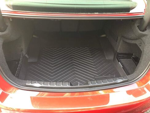 Cargo Liner - Trunk Mat for BMW 3-Series F30 M3 F80 Sedan 2012-2018 – Weather-Resistant Trunk Mats for Cars with Raised Lip – Non-Slip Car Trunk Mat Rubber – Laser Pre-Cut Design in Saudi Arabia