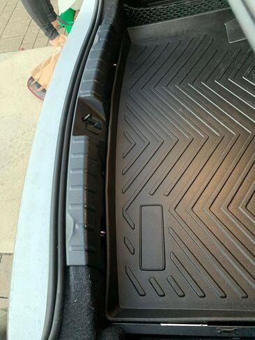 Cargo Liner - Trunk Mat for BMW 3-Series F30 M3 F80 Sedan 2012-2018 – Weather-Resistant Trunk Mats for Cars with Raised Lip – Non-Slip Car Trunk Mat Rubber – Laser Pre-Cut Design in Saudi Arabia