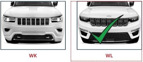 بطانة البضائع-حصيرة جذع لجيب Grand Grand Cherokee L (7 مقاعد) 2021-2025-حصيرة جذع مقاومة للطقس للسيارات ذات الشفاه المرتفعة للشفرة ذات الصبغة. in Saudi Arabia