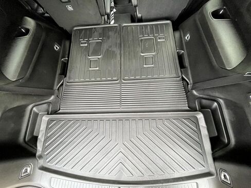 بطانة البضائع-حصيرة جذع لجيب Grand Grand Cherokee L (7 مقاعد) 2021-2025-حصيرة جذع مقاومة للطقس للسيارات ذات الشفاه المرتفعة للشفرة ذات الصبغة. in Saudi Arabia