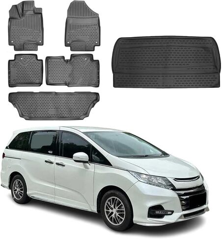 Omac Cargo Mats Liner for Honda Odyssey 2011-2017 TPE Black in Kuwait