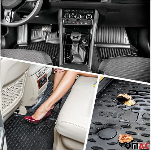 Omac Cargo Mats Liner for Honda Odyssey 2011-2017 TPE Black in Kuwait