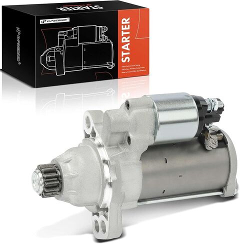 A-Premium Starter Motor Compatible with Volkswagen Jetta 2016-2020/2022-2023, Tiguan 2018-2023, Atlas 2018-2023, GTI 2019/2022-2023, Arteon 2019-2021 & Audi Q3, 12V 1.5kW 13-Teeth Counter Clockwise in Saudi Arabia