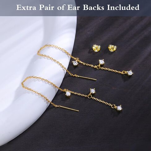925 sterling Silver 14k Mold Blated Chain arics ، Tassel Alexcraft يتدلى دوارات طويلة للسيدات للنساء العصريين الآراء المكعبات الزركونيا هيبوالرجينيك in Saudi Arabia