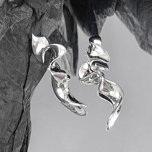 Fashion Gold Irregular Geometric Drop Dangle Earrings for Women Boho Silver Long Statement Earrings Abstract Earrings Jewelry Gift in Saudi Arabia