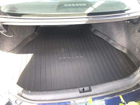 Cargo Liner - Trunk Mat for Honda Accord Sedan & Coupe 2013-2017 – Weather-Resistant Trunk Mats for Cars with Raised Lip – Non-Slip Car Trunk Mat Rubber – Laser Pre-Cut Design in Saudi Arabia