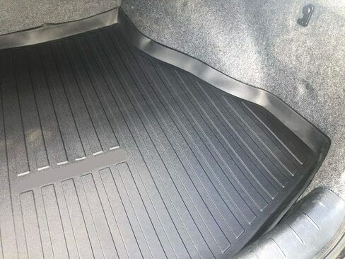 Cargo Liner - Trunk Mat for Honda Accord Sedan & Coupe 2013-2017 – Weather-Resistant Trunk Mats for Cars with Raised Lip – Non-Slip Car Trunk Mat Rubber – Laser Pre-Cut Design in Saudi Arabia