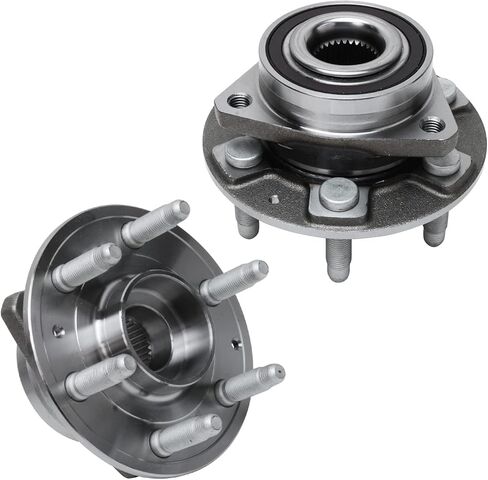 Detroit Axle - 2 Front Wheel Bearing Hubs for GMC Acadia Chevy Traverse Enclave XT5 XT6 Wheel Bearing and Hubs Assembly 2018 2019 2020 2021 2022 Replacement Pair Hubs in Saudi Arabia