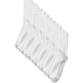Hanes Men's FreshIQ™ Cushion Crew Socks 6-Pack White 12-14 / Shoe: 13-15 in Saudi Arabia