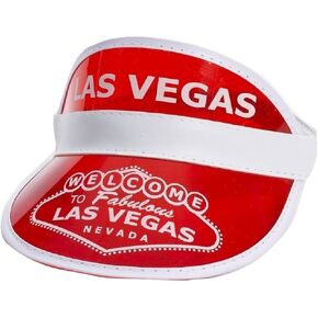 Forum Novelties 72875 Las Vegas Visor, One Size, Red, Pack of 1 in Kuwait