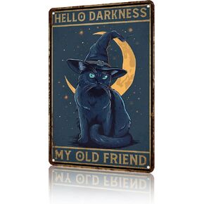 Salem Sanctuary For Wayward Cats Halloween Metal Sign Vintage Plaque Decor Wall Art Wall Decor Room Decor Home Decor Restaurant Decor 12 * 8in in Saudi Arabia
