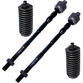 Detroit Axle-مجموعة قضبان التعادل الداخلية الأمامية لعام 2003-2008 Subaru Forester 2004-2011 Impreza 2010-2014 Outback Legacy 2 Inner Tie Rod End Rinks 2 Boots Replacement-4pc set in Kuwait