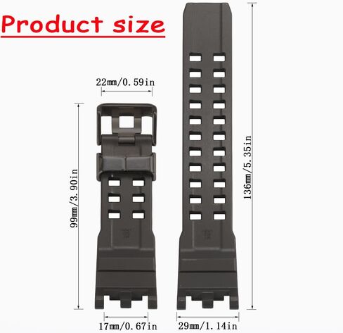GWG-2000 Replacement Strap Compatible with Casio GWG-2000 MUDMASTER Men Resin Watch Band in Saudi Arabia