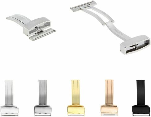Ewatchparts 14-24mm Single Fold Deployment Clasp Watch Buckle Stainless Steel in Saudi Arabia