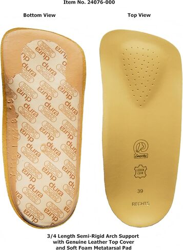 Emsold Ultra Thin Orthotic with Metatarsal Pad and Deep Heel Cup – Semi-Rigid Arch Support Insole for Men and Women – Relieves Pain from Plantar Fasciitis, Morton’s Neuroma and Metatarsalgia in Saudi Arabia