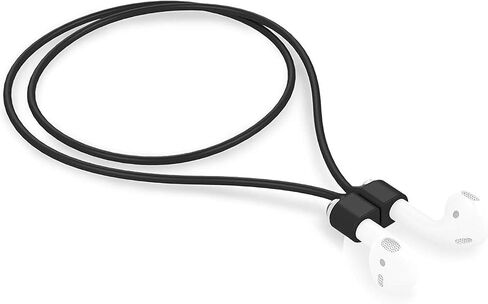 أشرطة مغناطيسية مضادة للفقد لأجهزة Airpods Pro 2 1 Airpods 3rd 2nd الجيل الأول من السيليكون الناعم خفيف الوزن وحبل رياضي للرقبة وخيط قوي (أبيض) in Saudi Arabia