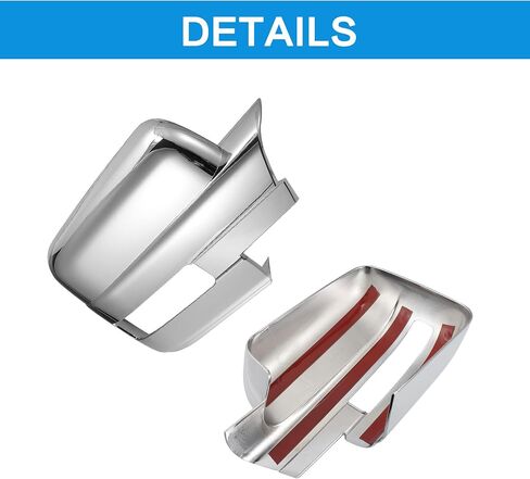 TOP-VIGOR Compatible with Ford F150 2009 2010 2011 2012 2013 2014, 2pcs Full Mirror Covers Replacement – Chrome Plated Mirror Caps for Left & Right Side, Exterior Rearview Trim in Saudi Arabia