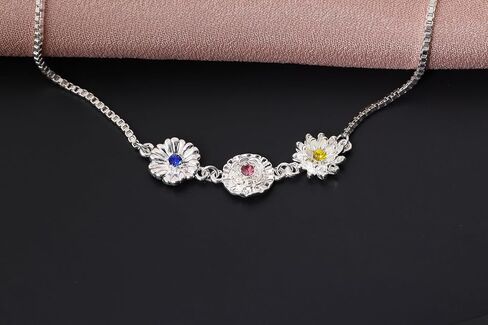 Personalized Birthstone Bracelet for Women – Dainty Custom Birth Flower Jewelry – Elegant Gift with Birthstone Choice – Thoughtful Keepsake for Special Occasions in Saudi Arabia