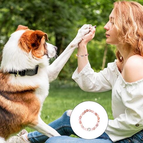 plwelth dog أمي أبي سوار لطيف الكلب الأساور للكلاب عشاق النساء رجال هدايا المجوهرات لعيد ميلادها عيد أمها in Kuwait