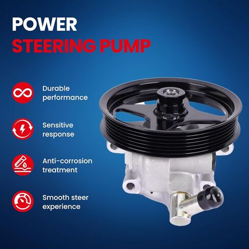 مضخة التوجيه MOCA Power FITS 04-05 لفورد كراون فيكتوريا 4.6L و 04-07 ل Mercury Grand Marquis 4.6L & 03-06 لـ Lincoln Town Car 4.6L & 04-07 for Ford Crown Victoria 4.6L in Saudi Arabia